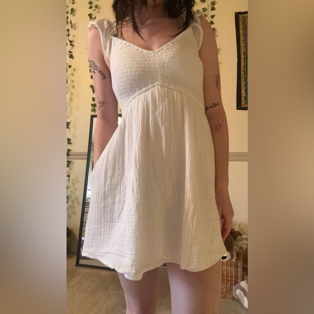 Hollister white dress